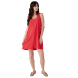 ROBE SANS MANCHES LOLE FEMME OLIVIE SWING PAVOT LSW4693 R441 MAHEU GO SPORT DEVANT