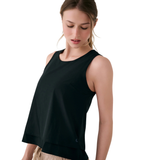 CAMISOLE LOLË FEMME OLIVIE DOUBLE NOIR LSW4700 N415 MAHEU GO SPORT CÔTÉ MANNEQUIN