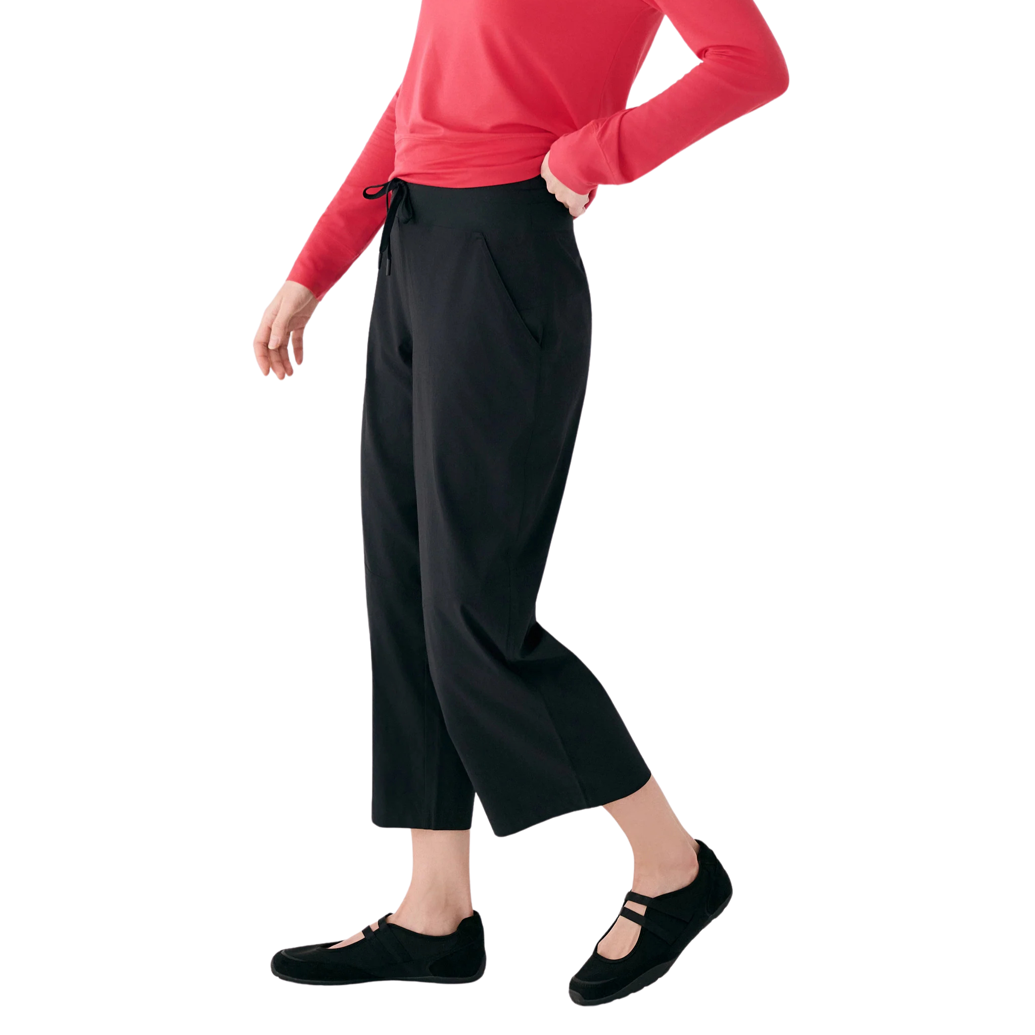 PANTALON COURT POUR FEMME, SOFIA NOIR