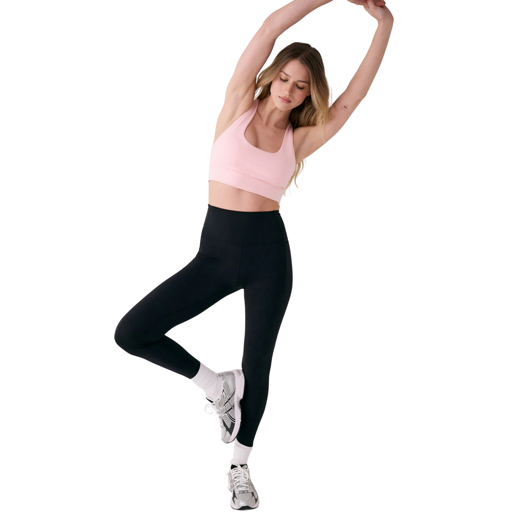 LEGGING SPORT FEMME, BOOST NOIR