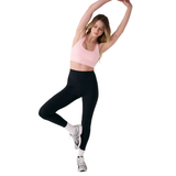 LEGGING SPORT FEMME, BOOST NOIR