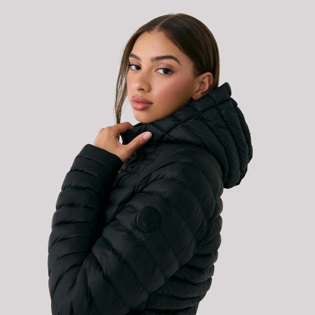 MANTEAU MATELASSÉ FEMME, VALLEY NOIR