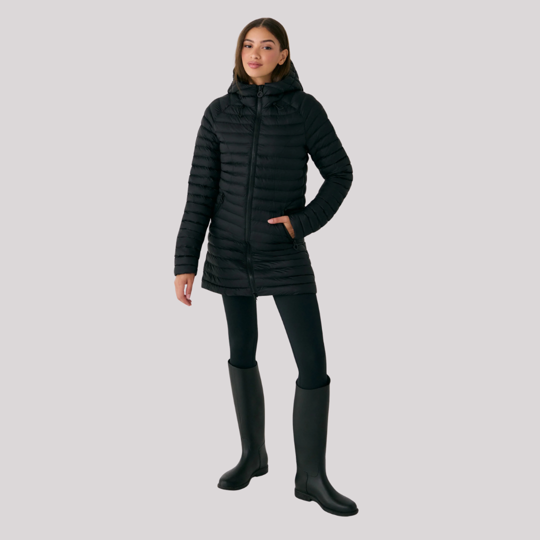 MANTEAU MATELASSÉ FEMME, VALLEY NOIR LUW0940 N415 LOLE MAHEU GO SPORT DEVANT