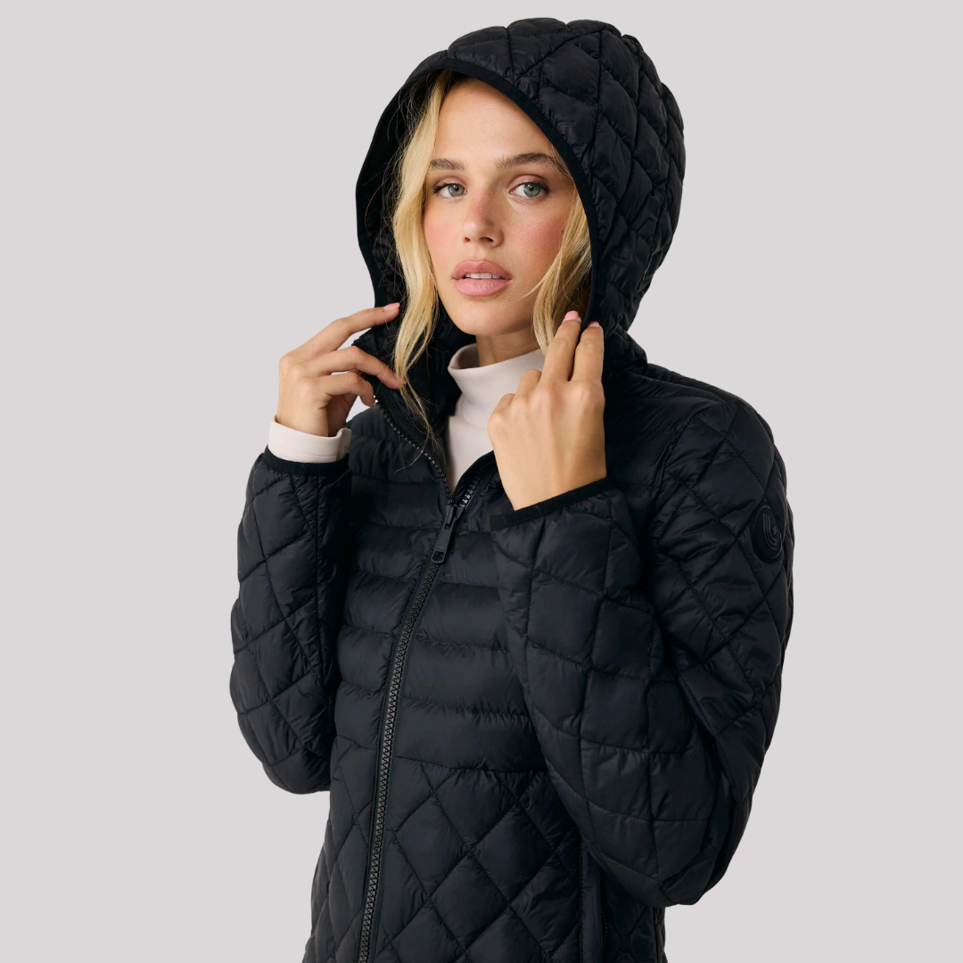 WOMEN'S QUILTED COAT, THE BASE BLACK 