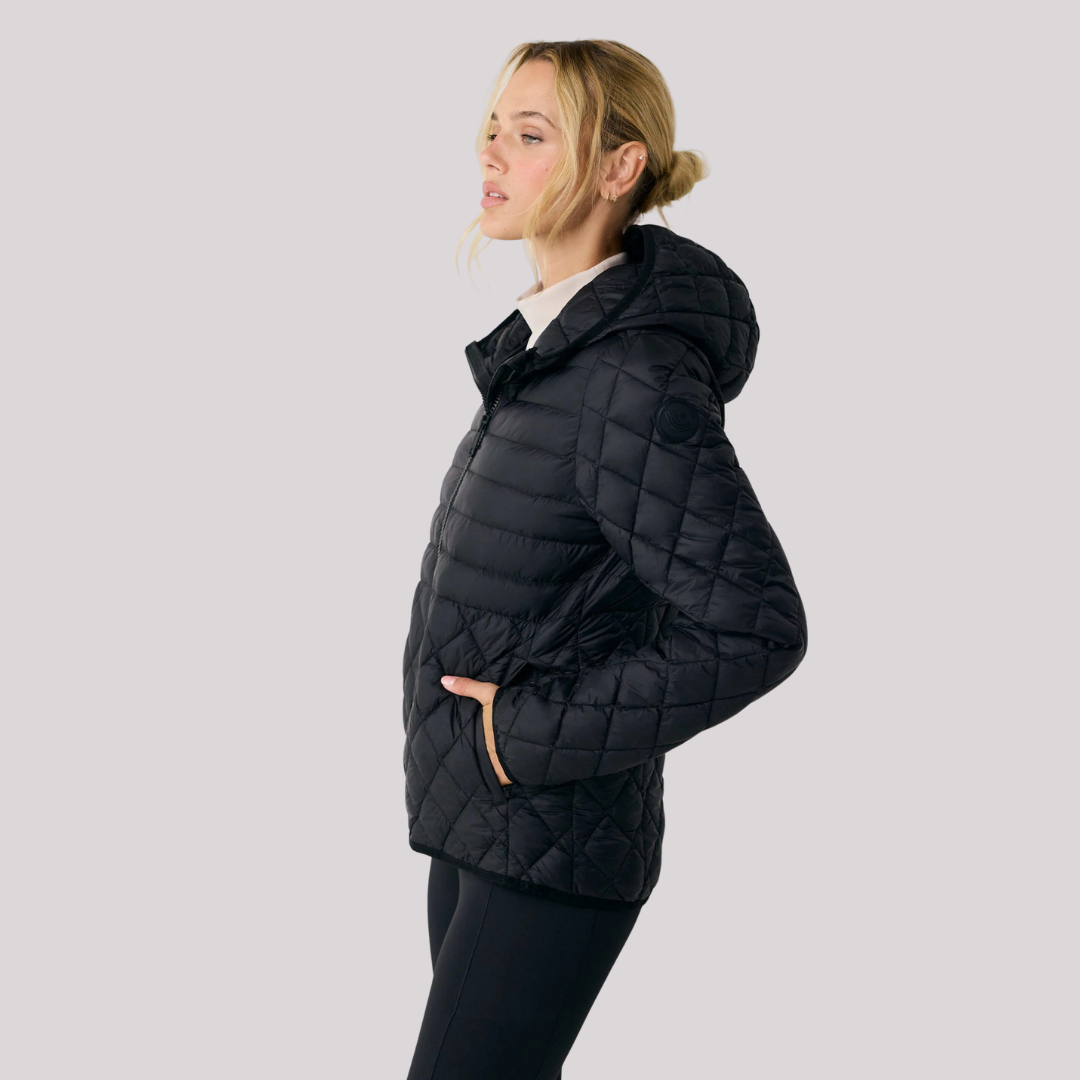 WOMEN'S QUILTED COAT, THE BASE BLACK 