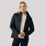 MANTEAU MATELASSÉ FEMME, THE BASE NOIR