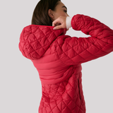 MANTEAU MATELASSÉ FEMME, THE BASE CRIMSON