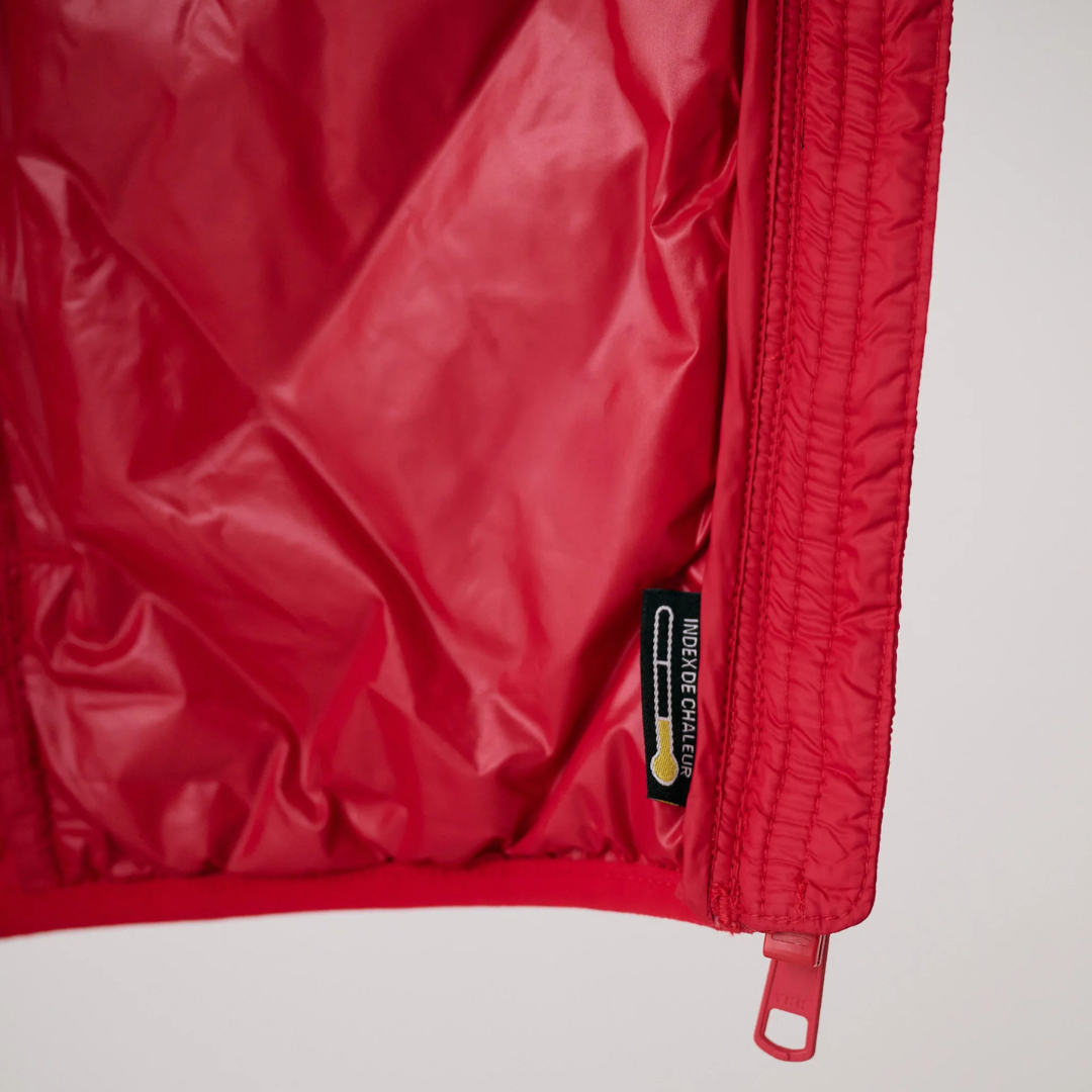 WOMEN'S QUILTED COAT, THE BASE CRIMSON 