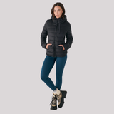 WOMEN'S QUILTED COAT, EMELINE BLACK