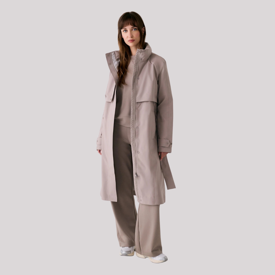 MANTEAU DE PLUIE FEMME, TRENCH ALIZÉ PEBBLE