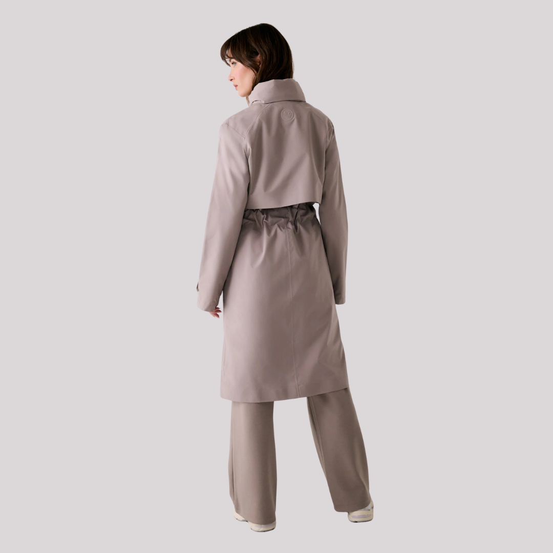 MANTEAU DE PLUIE FEMME TRENCH ALIZÉ PEBBLE LUW0978 G939 LOLE MAHEU GO SPORT DOS