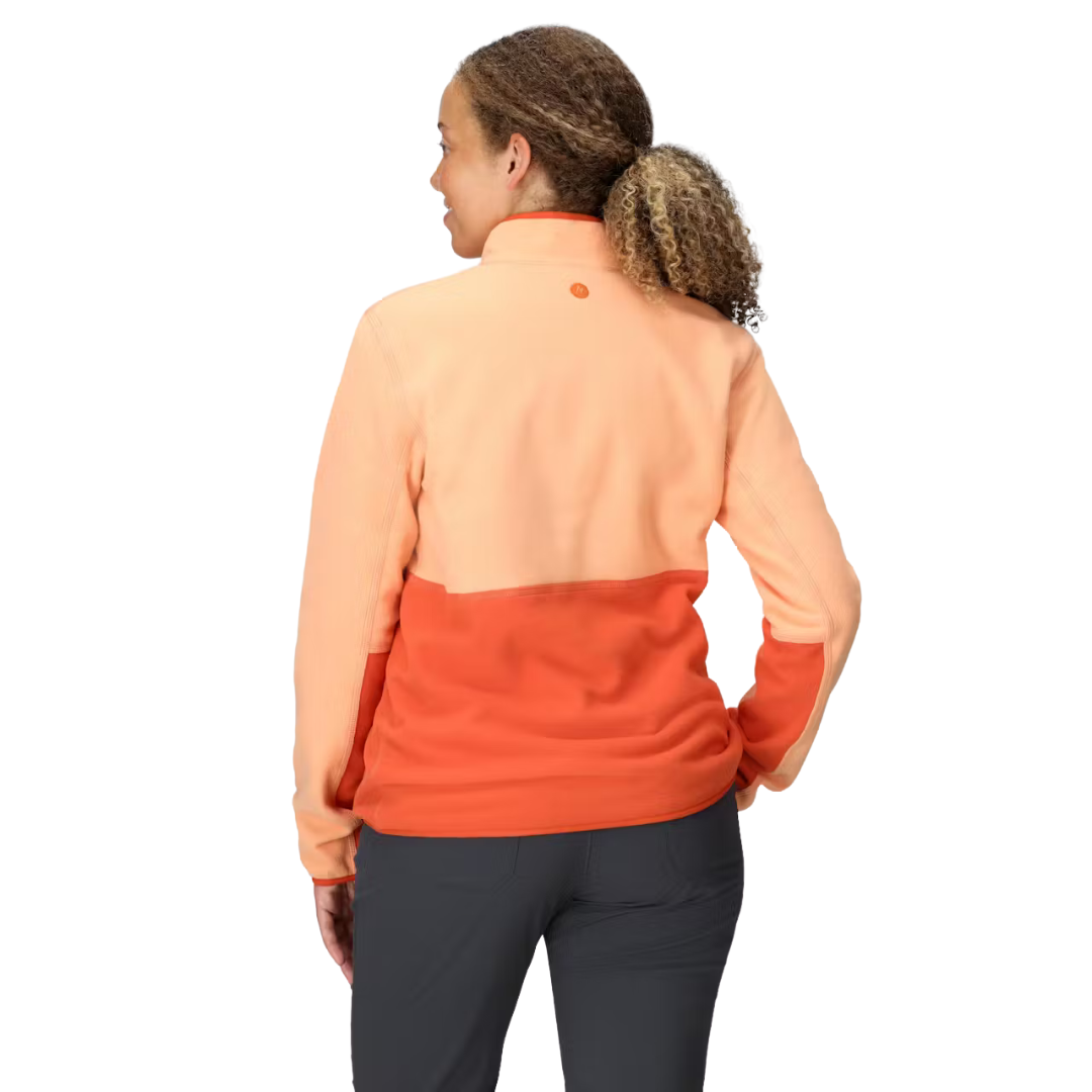 CHANDAIL POLAIRE FEMME, ROCKLIN 1/2 ZIP ABRICOT - Maheu Go Sport