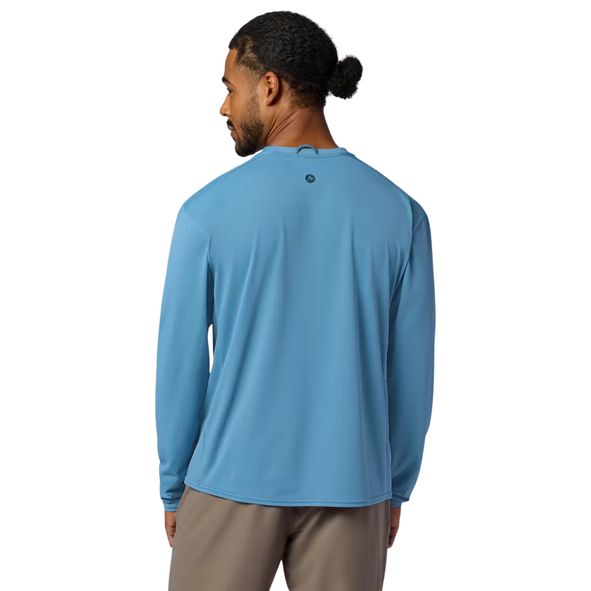 CHANDAIL PROTECTION SOLAIRE HOMME AIREXCHANGE UPF 50 BLEU M16049 458 MAHEU GO SPORT MANNEQUIN DOS