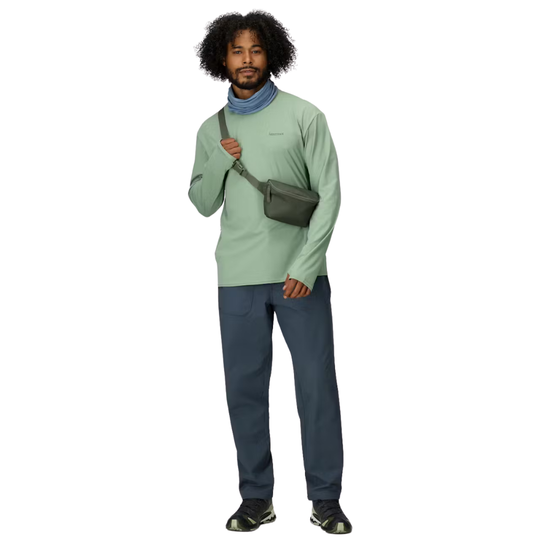 HAUT À MANCHES LONGUES POUR HOMME, AIREXCHANGE VERT - Maheu Go Sport