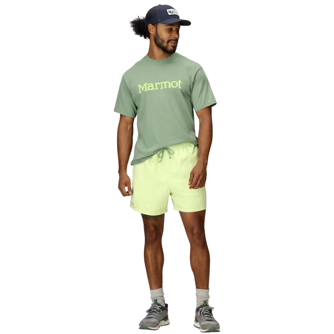 T-SHIRT MANCHES COURTES HOMME LOGO MARMOT VERT M16054 MARMOT MAHEU GO SPORT DEVANT PLEIN PIED