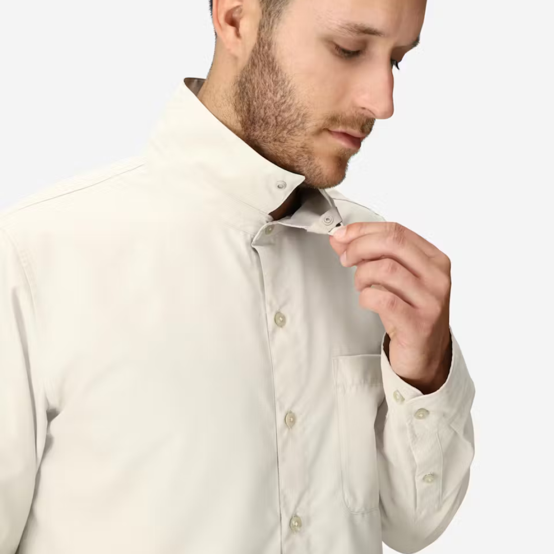 CHEMISE MANCHES LONGUES HOMME, AIREXCHANGE BIRCH BARK - Maheu Go Sport