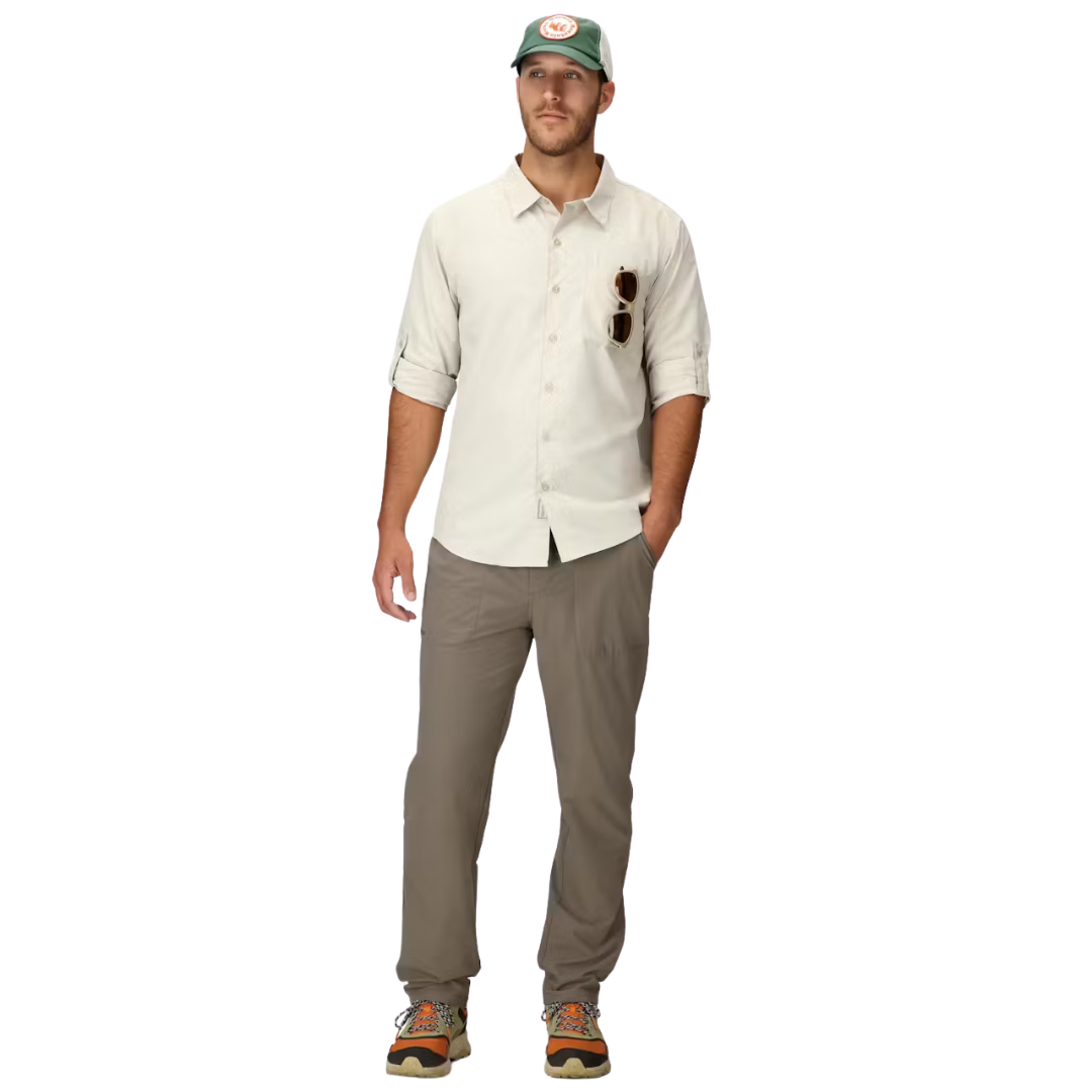 CHEMISE MANCHES LONGUES HOMME, AIREXCHANGE BIRCH BARK - Maheu Go Sport