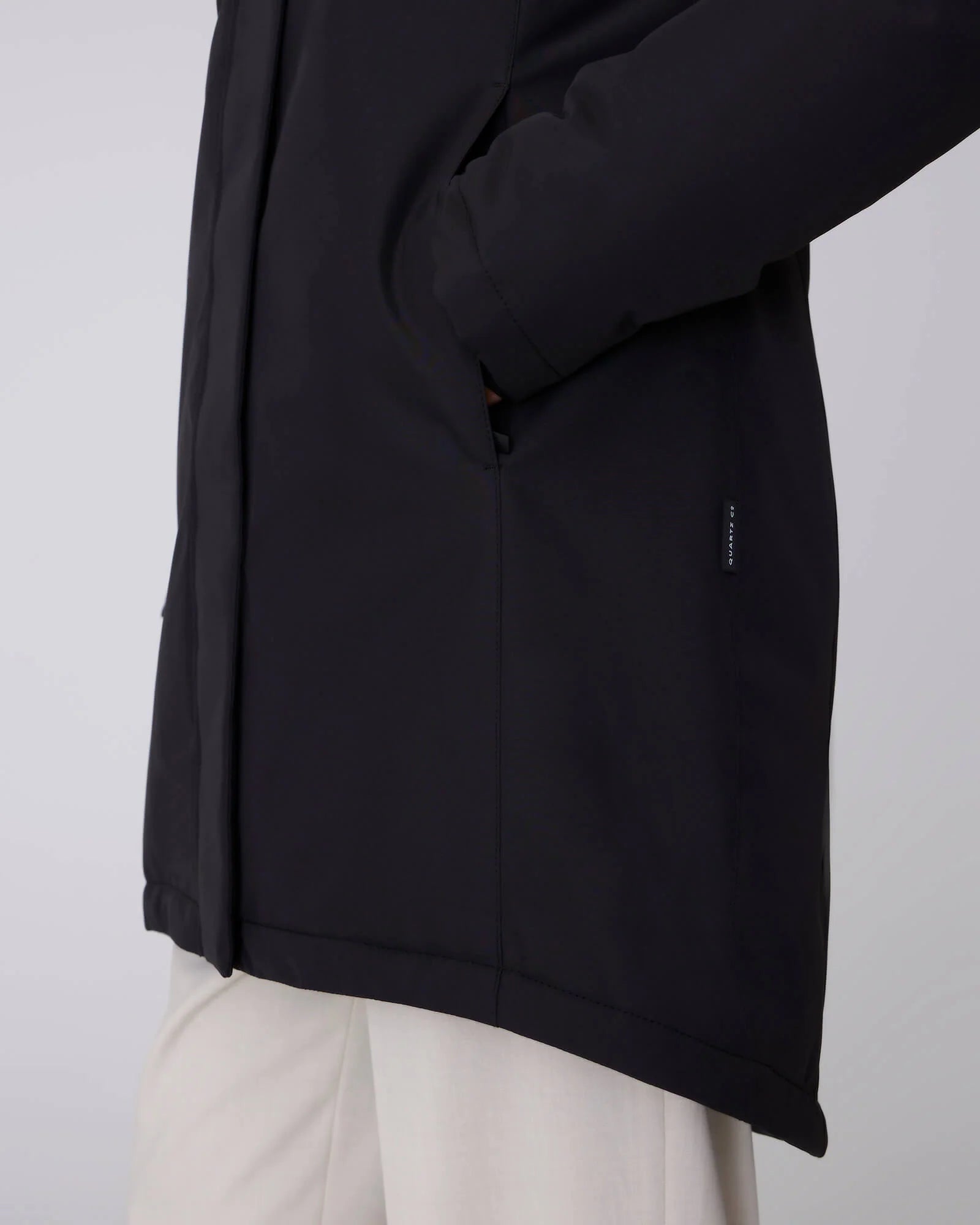 MANTEAU D'HIVER POUR FEMME, MAEVA NOIR