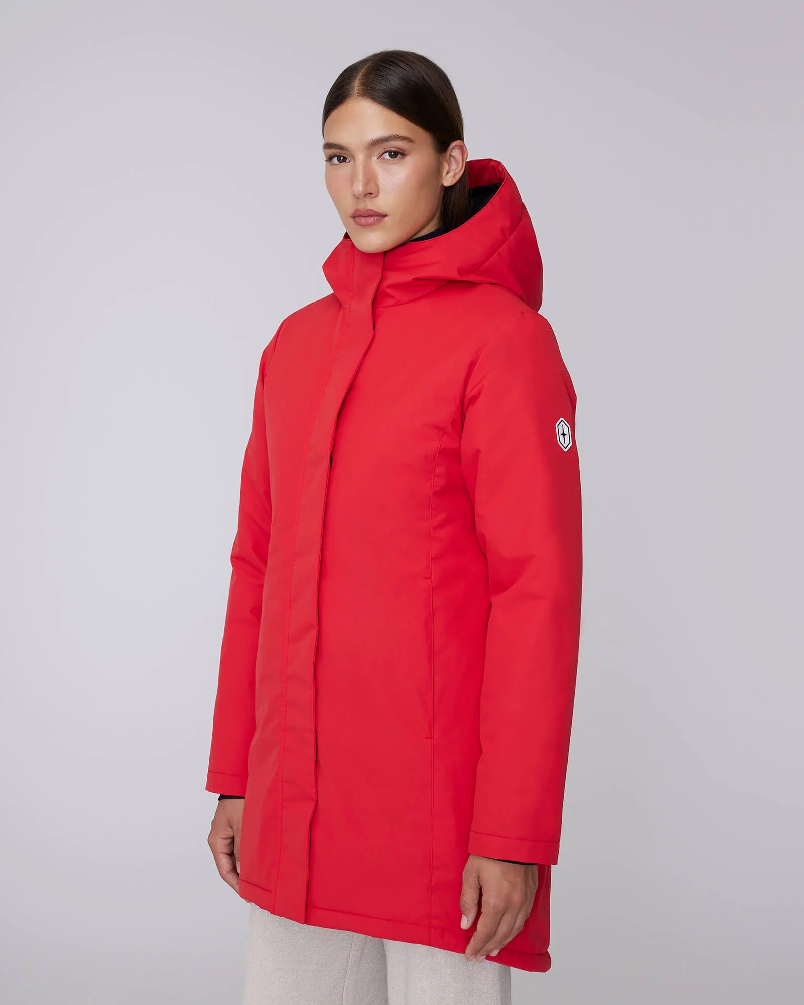 MANTEAU HIVER FEMME MAEVA ROUGE QUARTZ CO maheu go sport côté