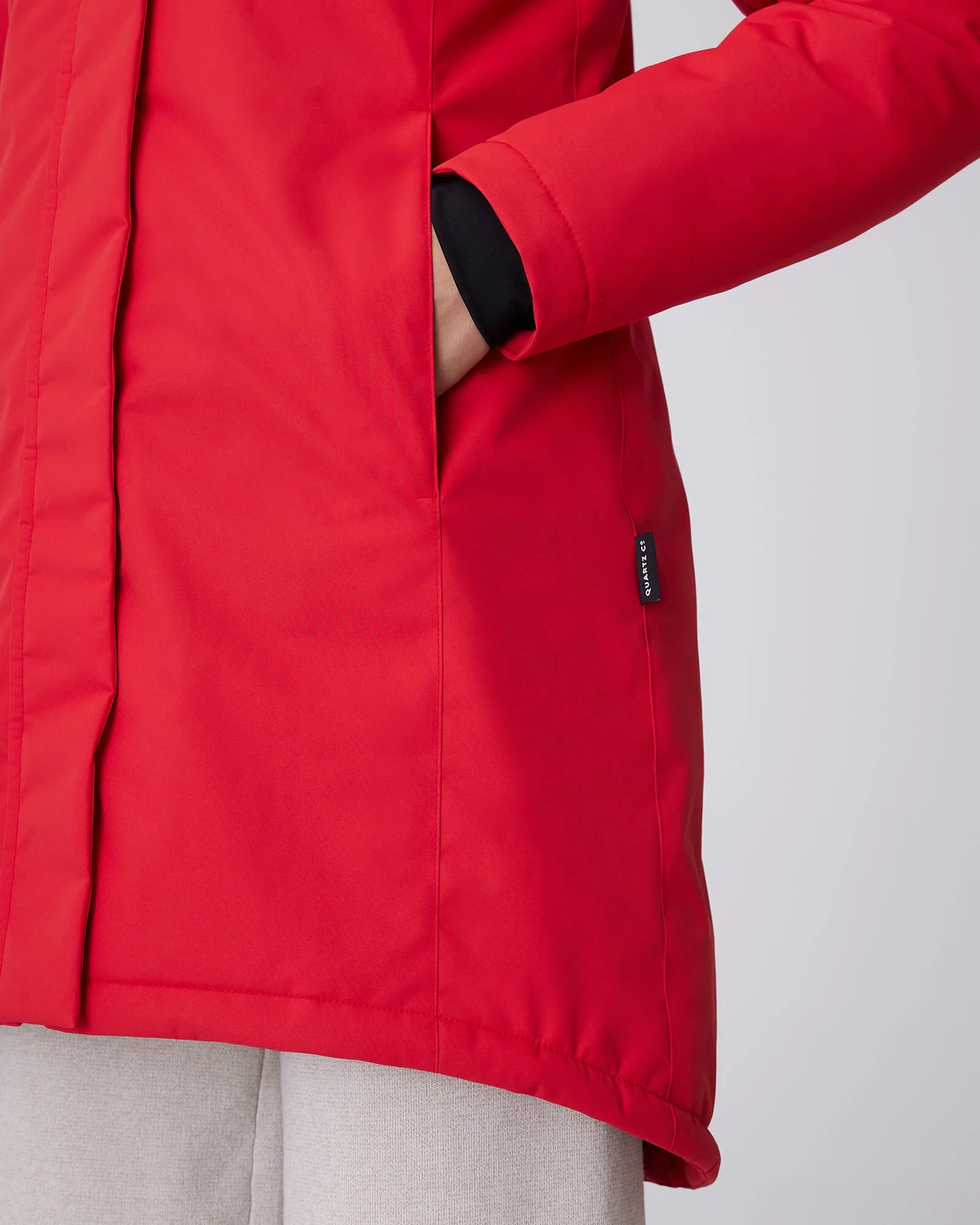 MANTEAU D'HIVER POUR FEMME, MAEVA ROUGE