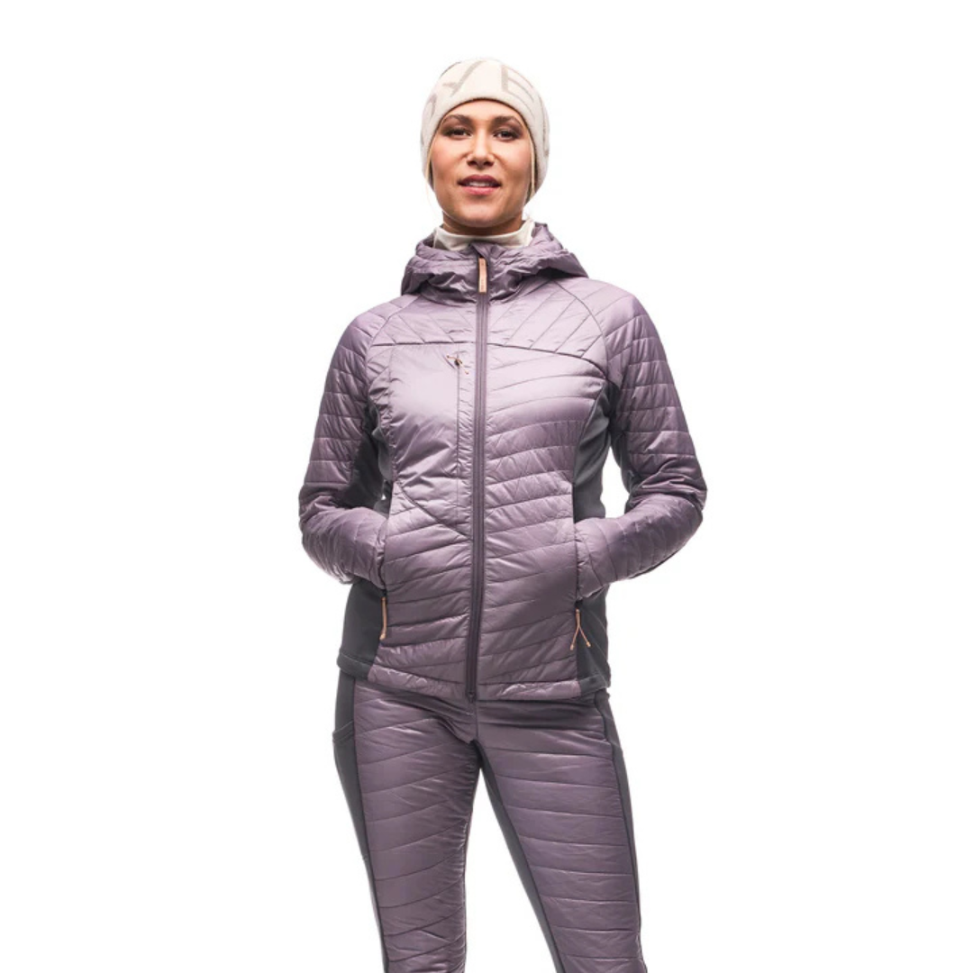MANTEAU HYBRID FEMME, MANTAR III DUSTY VIOLET INDYEVA MAHEU GO SPORT DEVANT POCHES