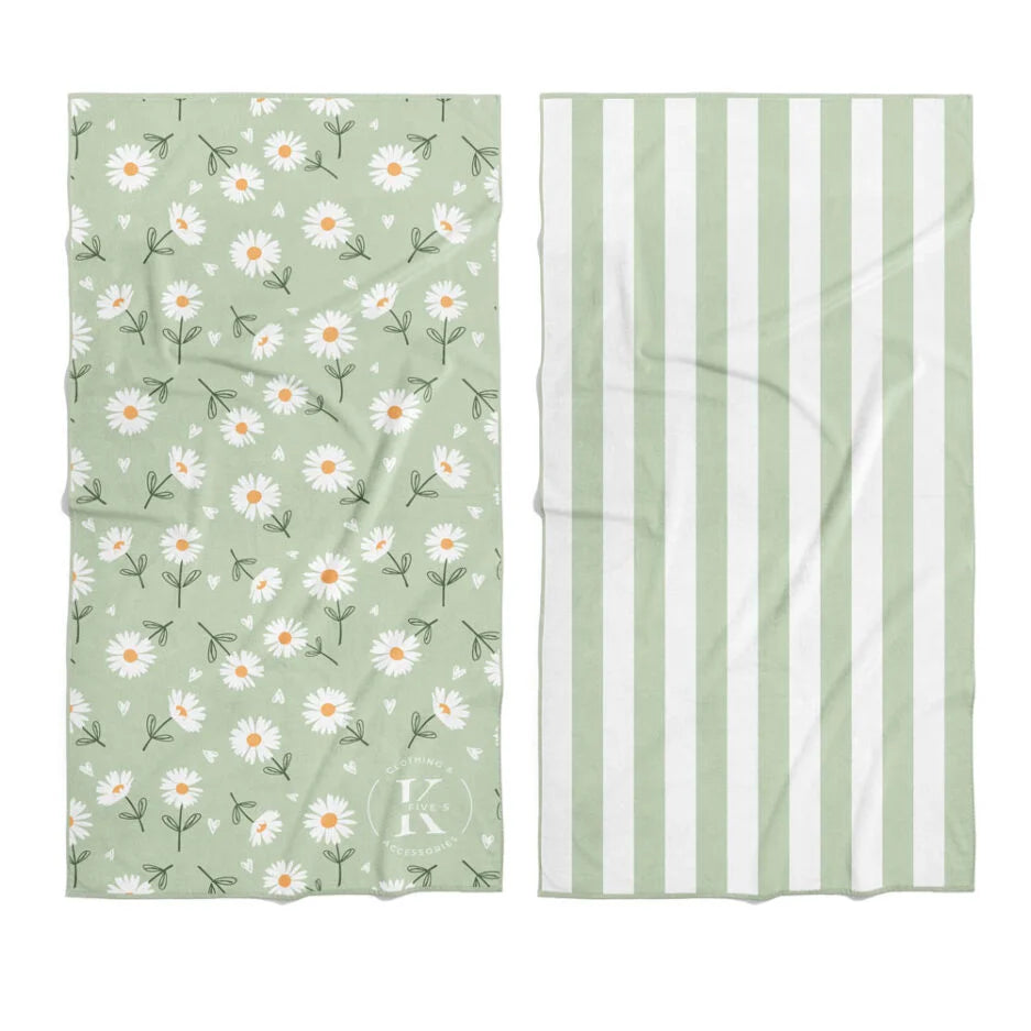 SERVIETTE DE PLAGE EN MICROFIBRE MARGUERITE DELICATE K5 CLOTHING MAHEU GO SPORT