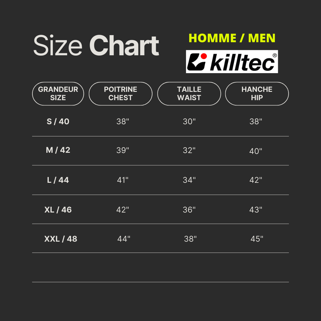 DOUDOUNE KOW 152 VERT HOMME KILLTEC