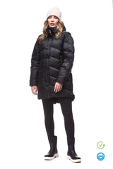 MANTEAU DUVET HIVER FEMME MIRNY NOIR 07006 2682 INDYEVA MAHEU GO SPORT DEVANT MANNEQUIN