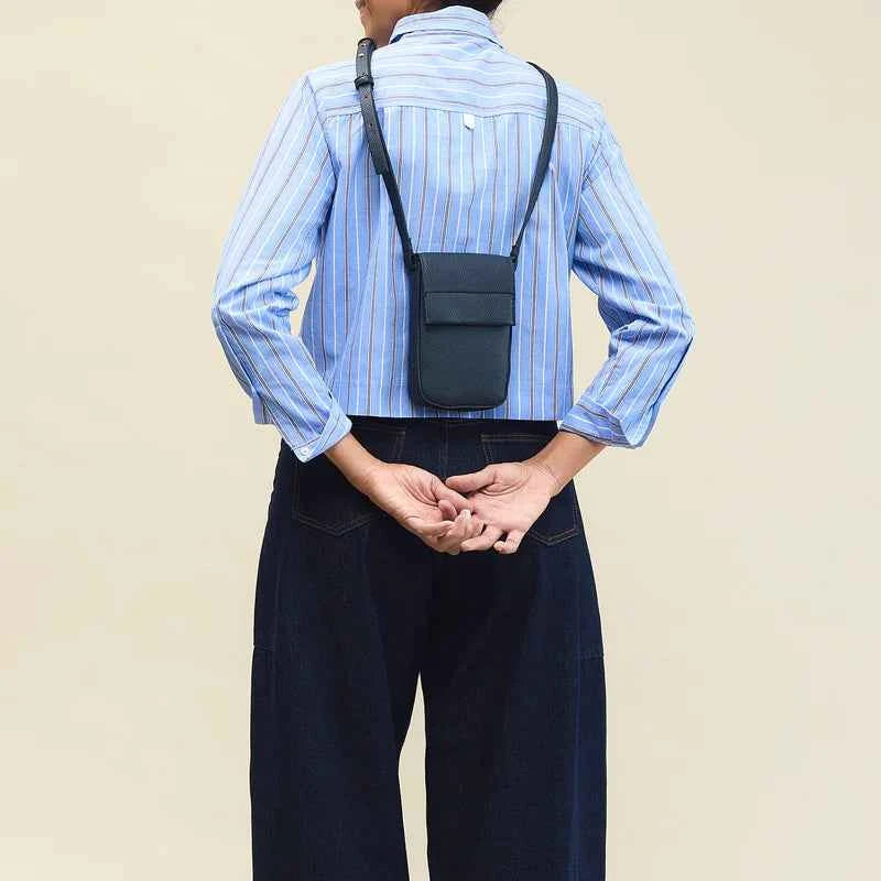 SAC POUR TÉLÉPHONE, MOCHA BLEU MINUIT