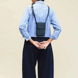 SAC POUR TÉLÉPHONE, MOCHA BLEU MINUIT