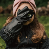 MITAINES IMPERMÉABLE ENFANT, NOIR (0 À 6X ANS) MR200 PERLIMPINPIN maheu go sport MANNEQUIN