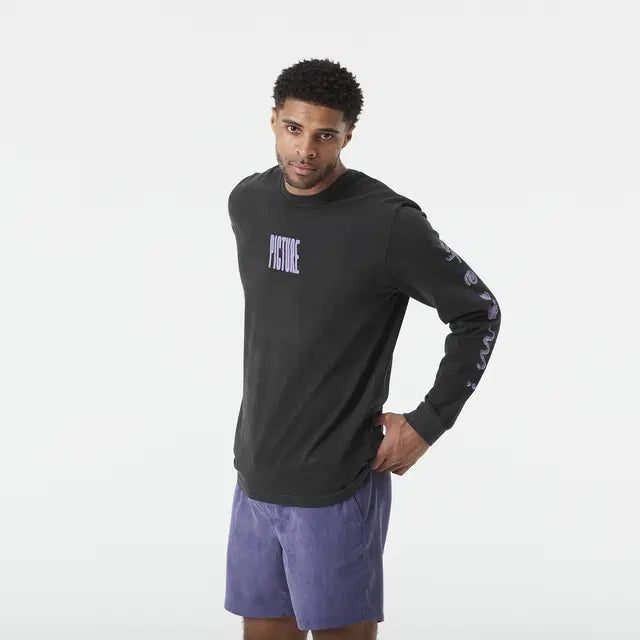 T-SHIRT MANCHES LONGUES HOMME PEMBROKE NOIR MTS1213 PICTURE MAHEU GO SPORT DEVANT MANNEQUIN