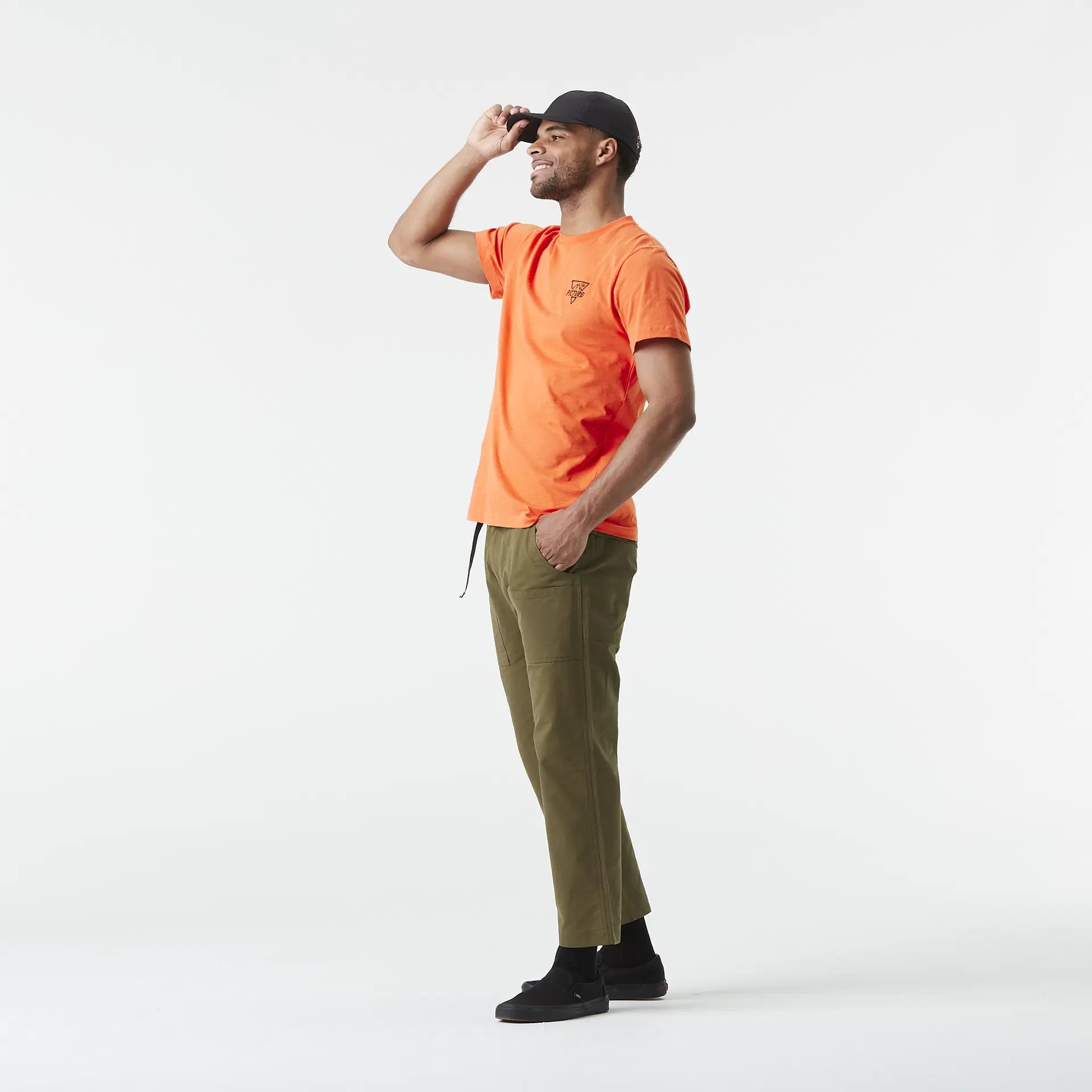 T-SHIRT MANCHES COURTES HOMME ADAK DUSTY ORANGE MTS1218 PICTURE MAHEU GO SPORT MANNEQUIN CÔTÉ