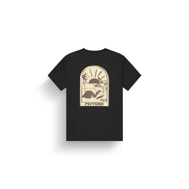 T-SHIRT MANCHES COURTES HOMME ENDAKO NOIR MTS1226 PICTURE MAHEU GO SPORT DOS