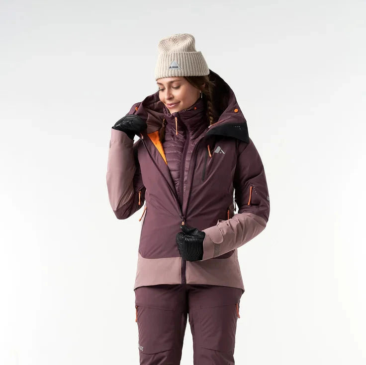 MANTEAU HIVER FEMME NINA DARK PLUM N21008 P136 ORAGE MAHEU GO SPORT DEVANT INTERIEUR