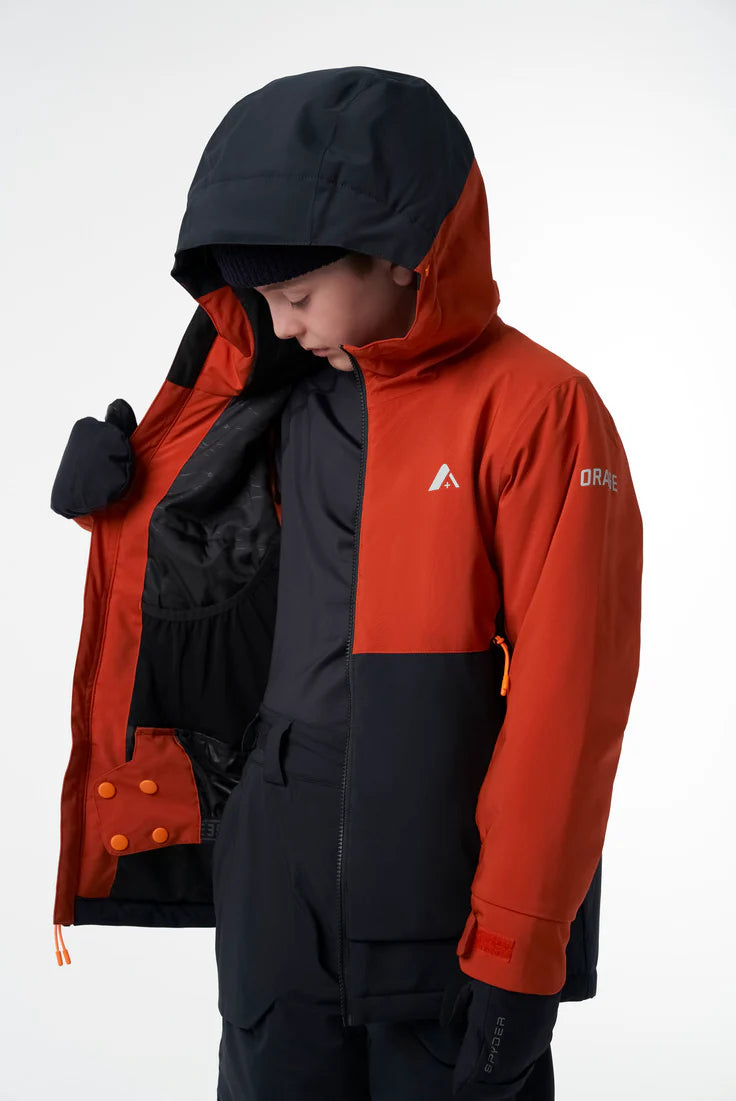 MANTEAU D'HIVER POUR GARCON, SLOPE TERRACOTA