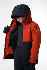 MANTEAU D'HIVER POUR GARCON, SLOPE TERRACOTA