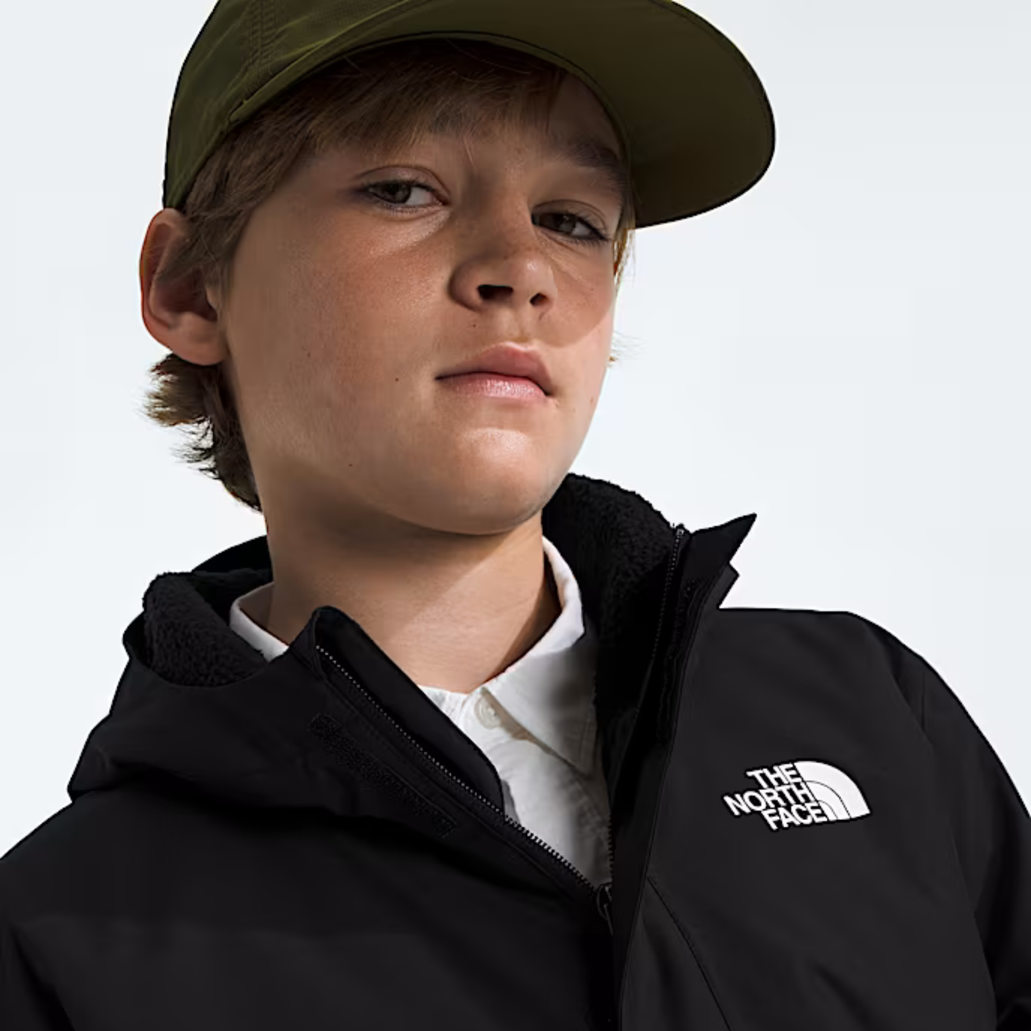 MANTEAU MI-SAISON GARÇON, WARM ANTORA NOIR