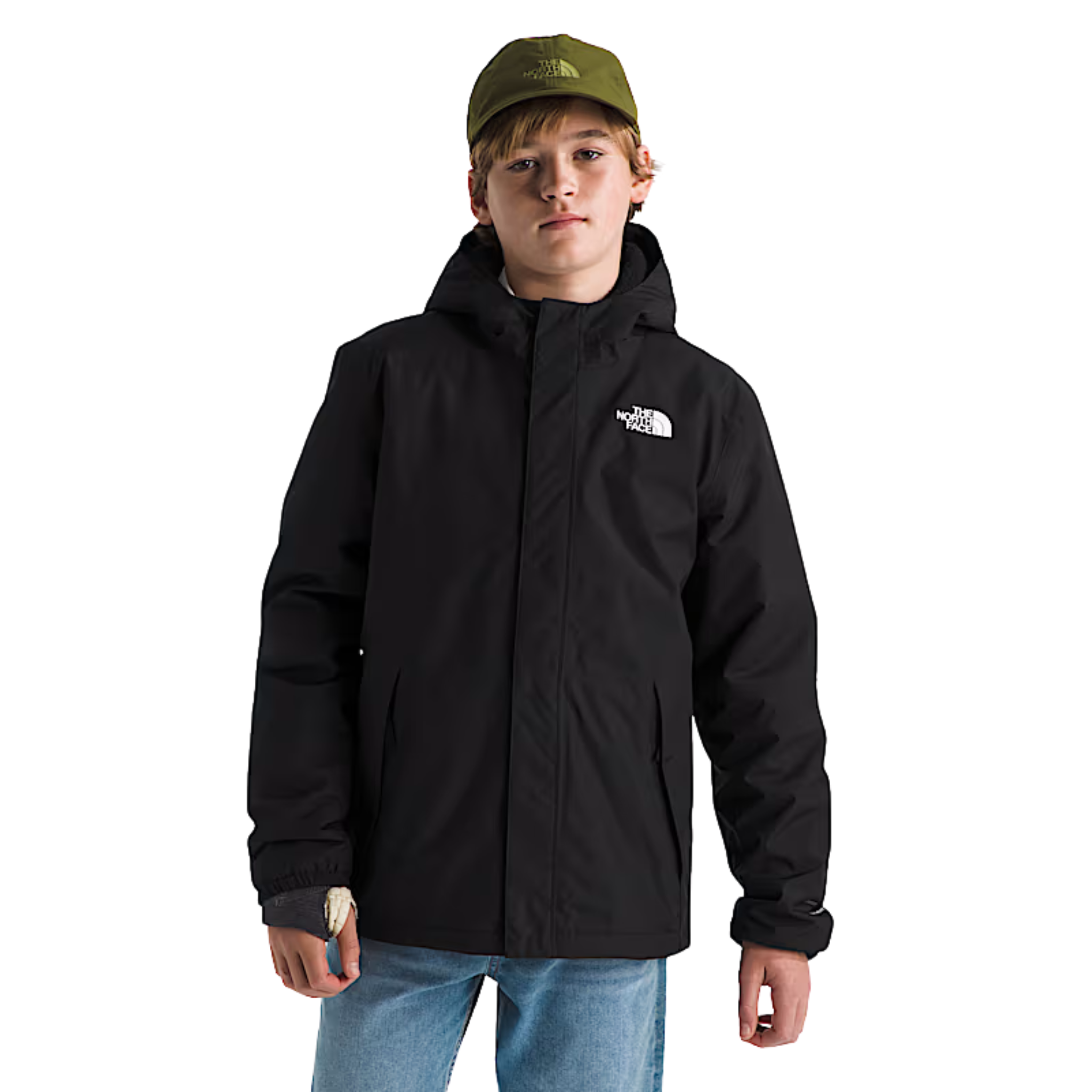 MANTEAU MI-SAISON THE NORTH FACE GARÇON WARM ANTORA NOIR NF0A873S KX7 MAHEU GO SPORT DEVANT