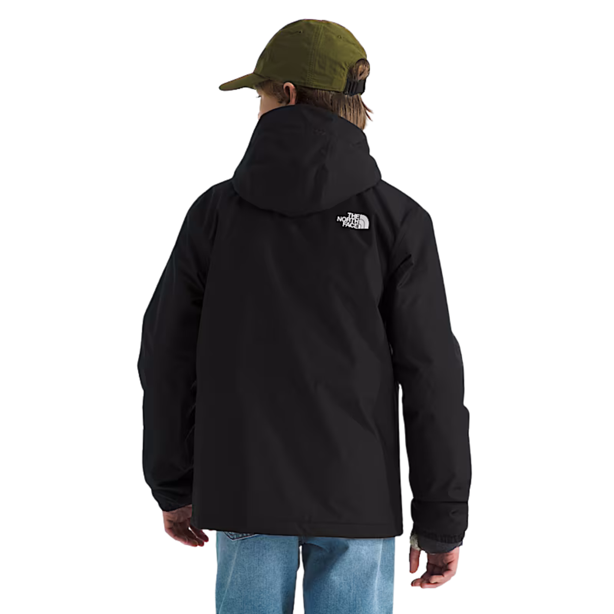 MANTEAU MI-SAISON THE NORTH FACE GARÇON WARM ANTORA NOIR NF0A873S KX7 MAHEU GO SPORT DOS