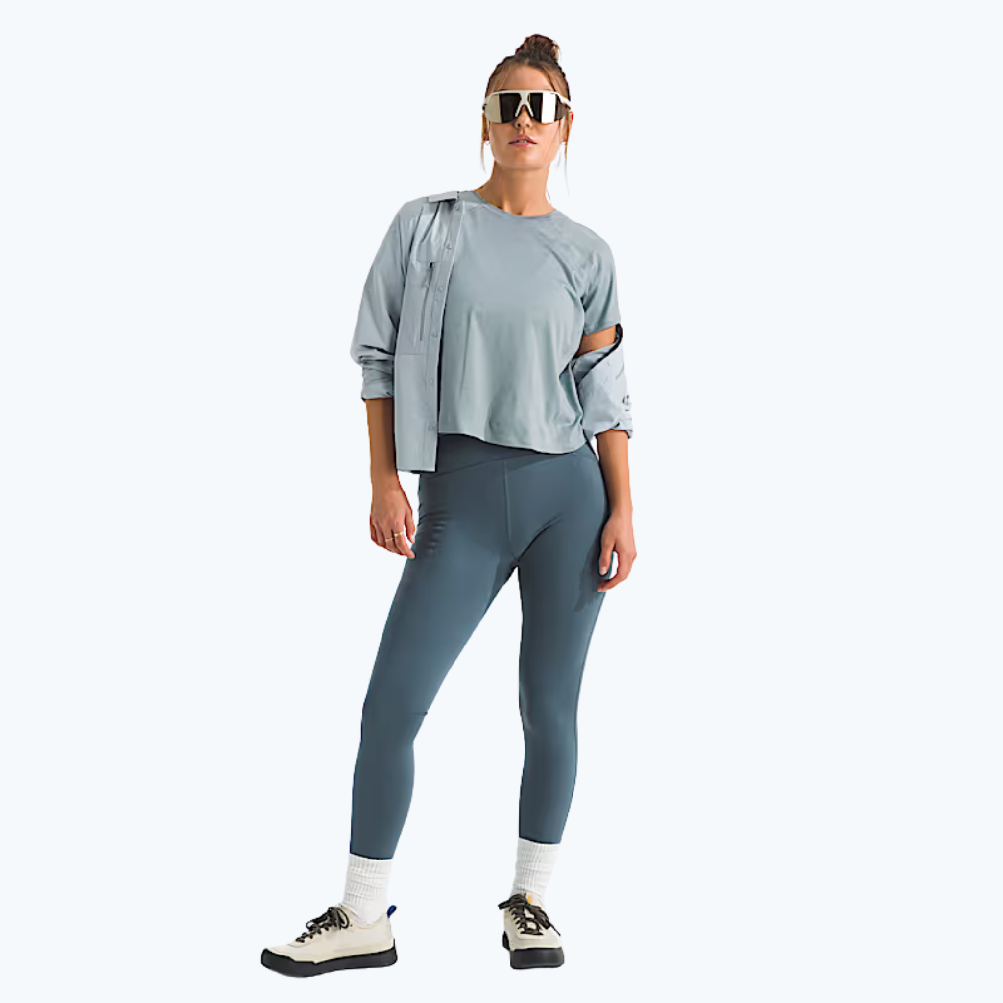 T-SHIRT MANCHES COURTES FEMME JAIDA GRIS GIVRÉ NF0A8GXW LH1 NORTH FACE MAHEU GO SPORT DEVANT MANNEQUIN PLEIN PIED