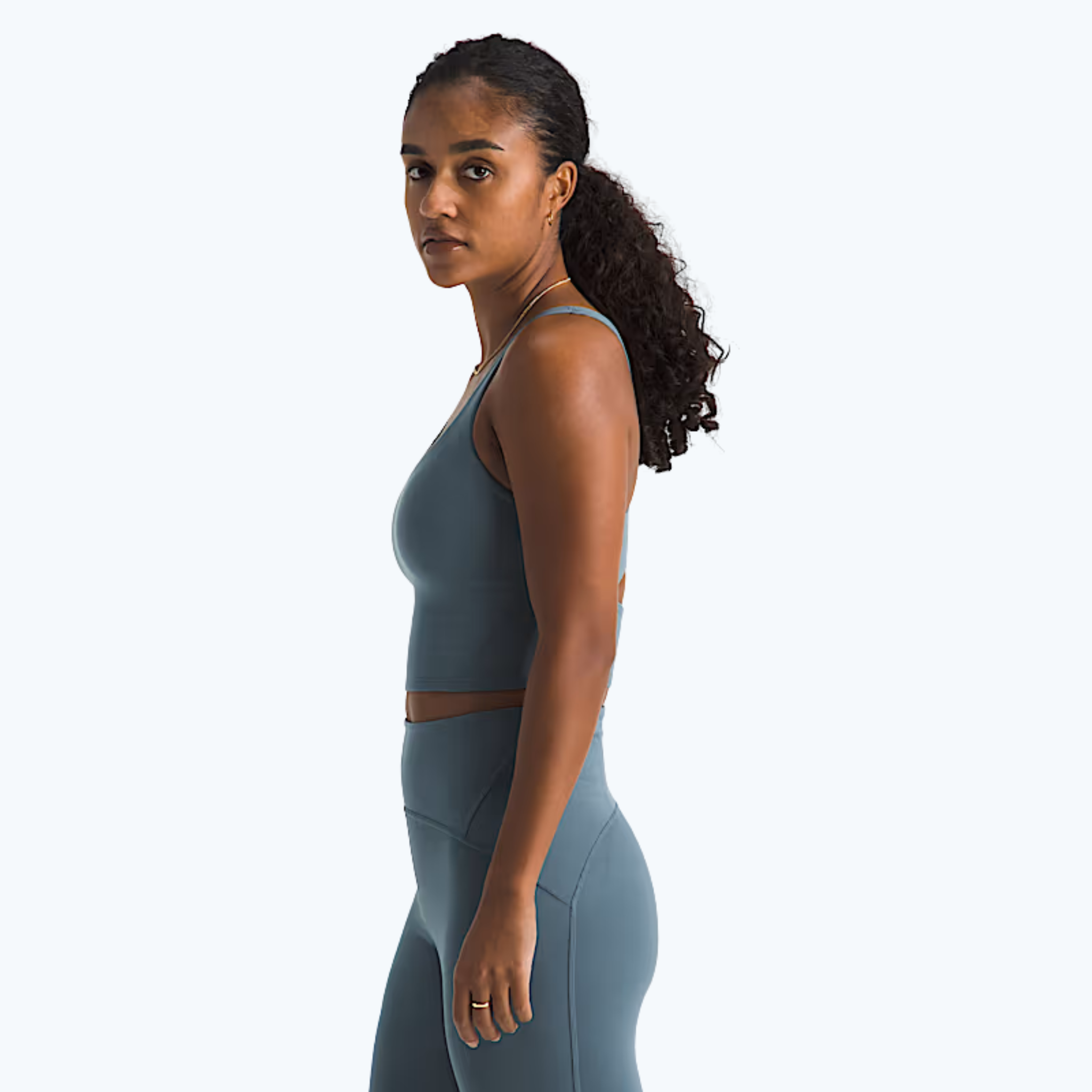 SOUTIEN-GORGE SPORT FEMME JAIDA GRIS GRANIT NF0A8GXX 0U3 NORTH FACE MAHEU GO SPORT MANNEQUIN CÔTÉ