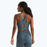 SOUTIEN-GORGE SPORT FEMME JAIDA GRIS GRANIT NF0A8GXX 0U3 NORTH FACE MAHEU GO SPORT MANNEQUIN DOS
