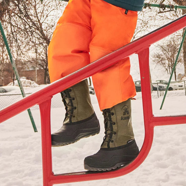 BOTTES HIVER ENFANT, SNOWMATE OLIVE (1 À 6)