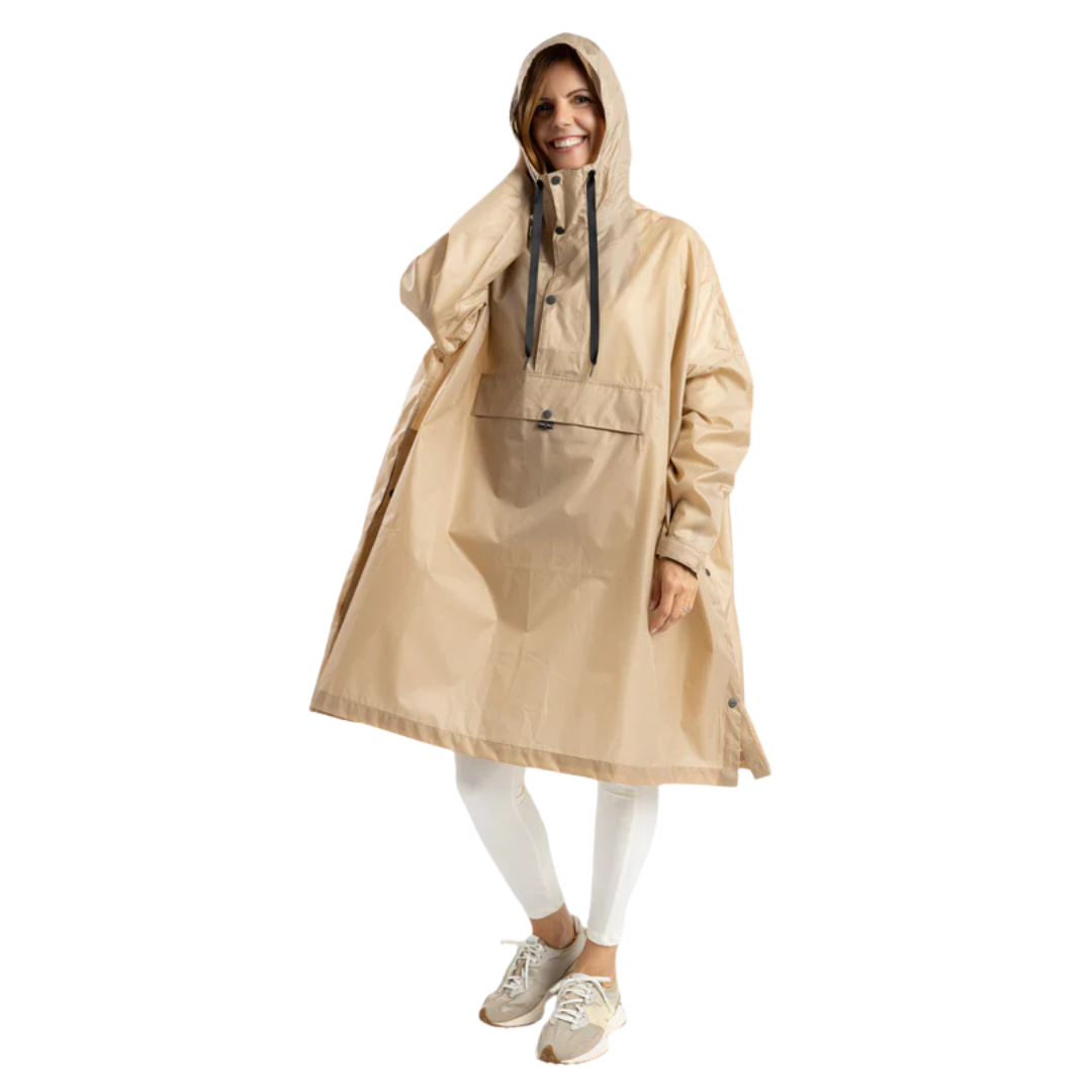 PONCHO DE PLUIE POUR FEMME LUVIA SABLE OH25600 OHSHO MAHEU GO SPORT DEVANT