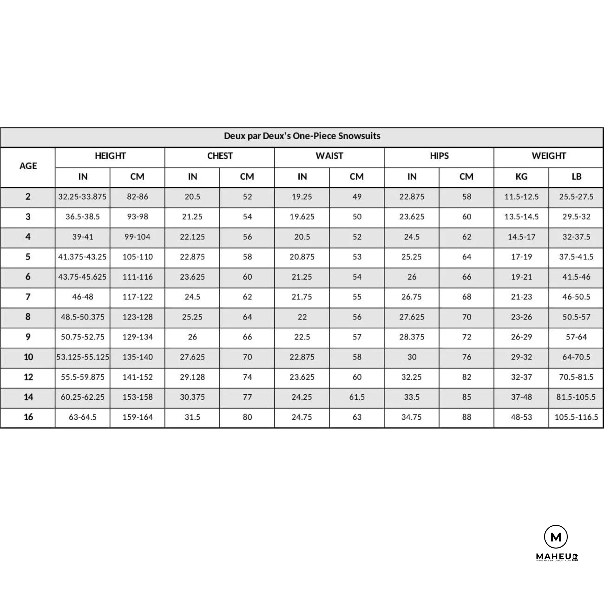 HABIT DE NEIGE FILLE MADAME SOURIRE, DEUX PAR DEUX (7-8 ans) - Maheu Go Sport