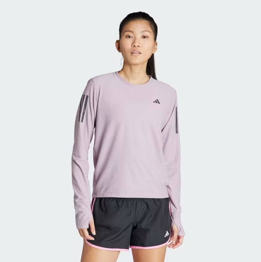 CHANDAIL MANCHES LONGUES FEMME OWN THE RUN IN1570 ADIDAS MAHEU GO SPORT DEVANT