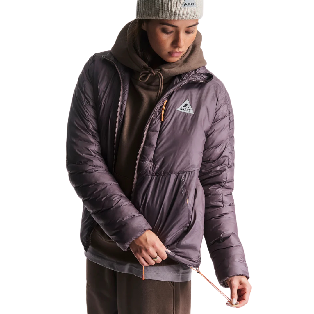 MANTEAU HYBRID FEMME, TRAVERSE BASALTE