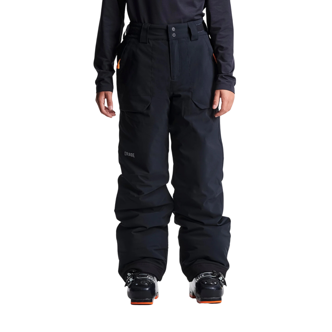 PANTALON ISOLÉ SKI GARÇON STONEHAM NOIR P30601 N101 ORAGE MAHEU GO SPORT DEVANT