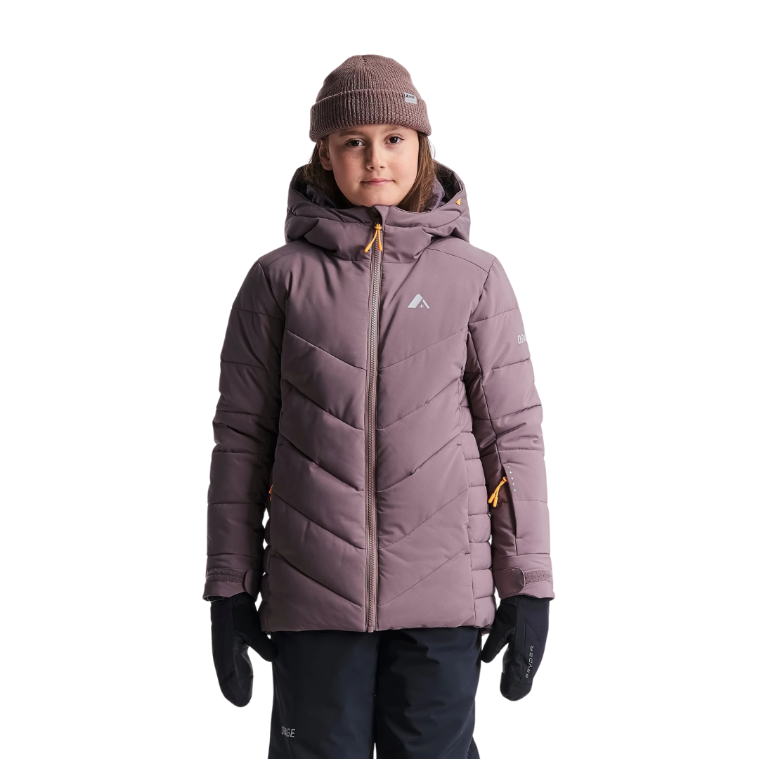 MANTEAU ISOLÉ SKI FILLE RIYA BASALTE P41001 P181 ORAGE MAHEU GO SPORT MANNEQUIN DEVANT